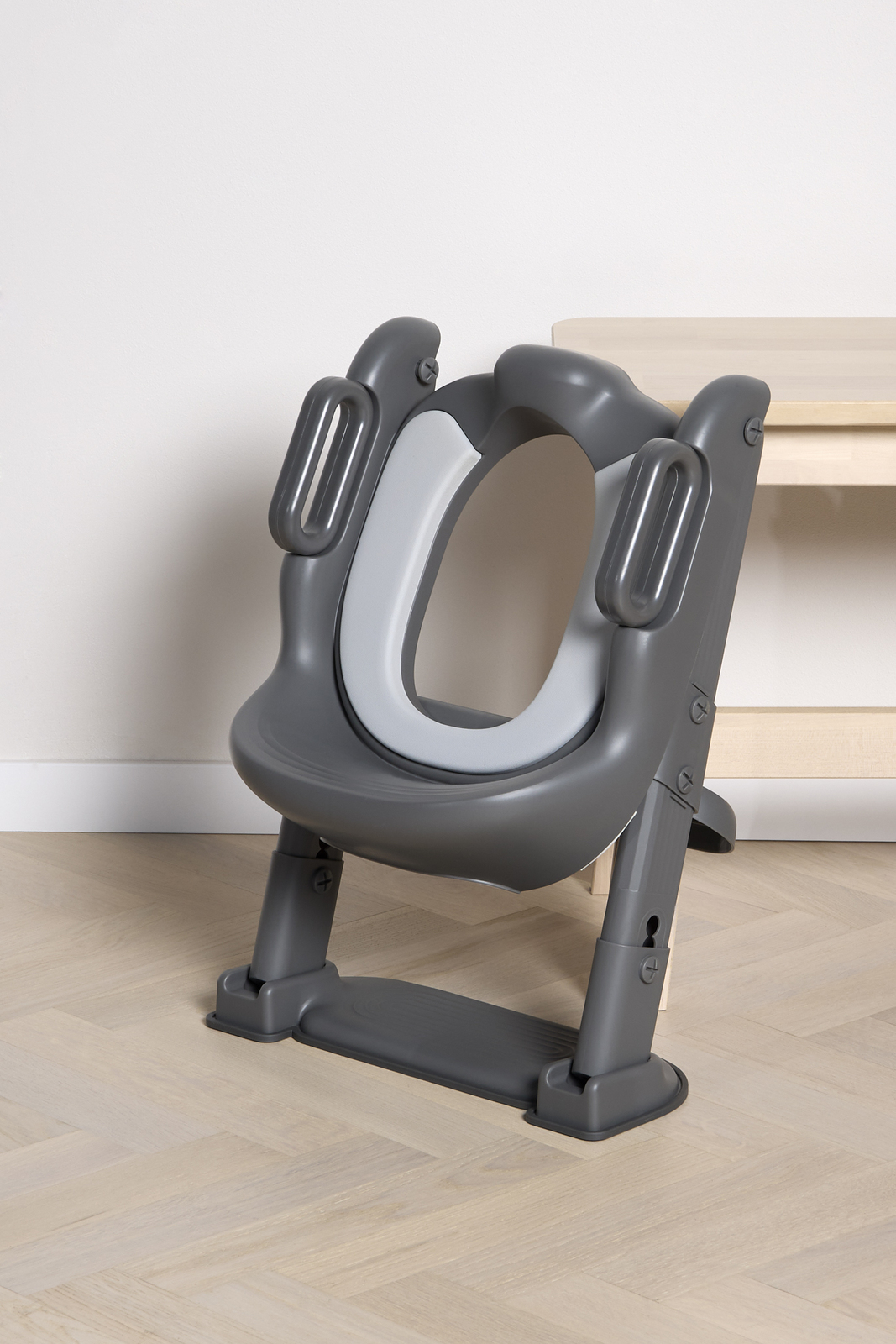 Beemoo CARE Assist Toiletsæde med Stige, Deep Grey