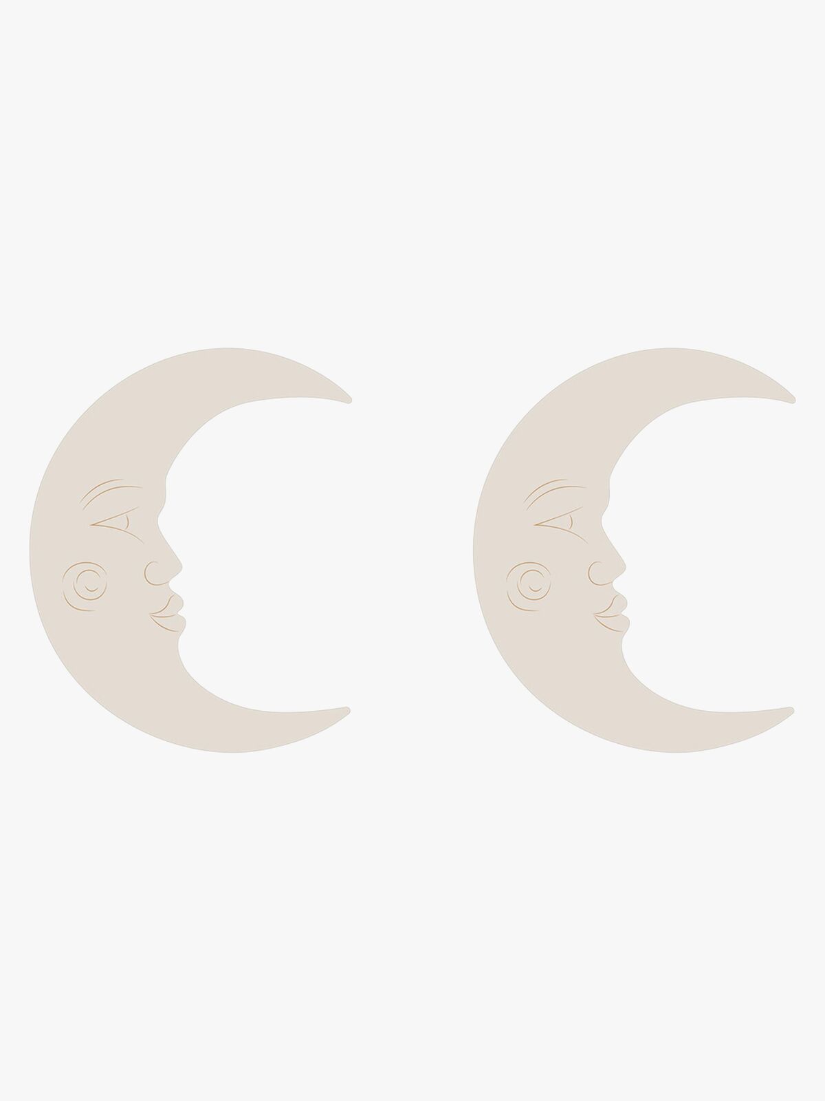 That's Mine Shane  Wooden Knager 2-Pak Måne