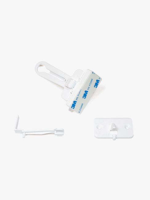 Safe & Care SureCatch Selvklæbende Lås til Øverste Skuffe, Hvid