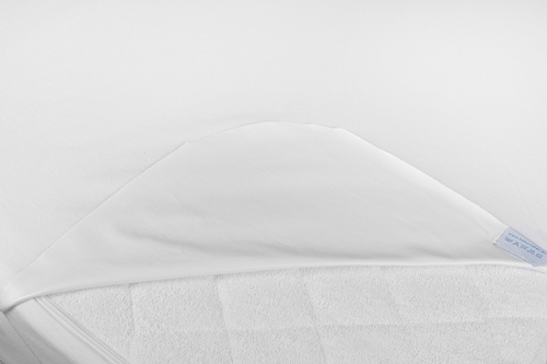 BabyMatex Hygienic Jersey Rullemadras til tremmeseng 60x120 cm Åndbar og Vandtæt, Hvid