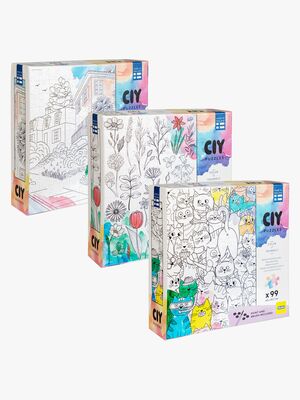 Peliko CIY Puslespil med Vandfarver 99 Brikker Blandet Udvalg