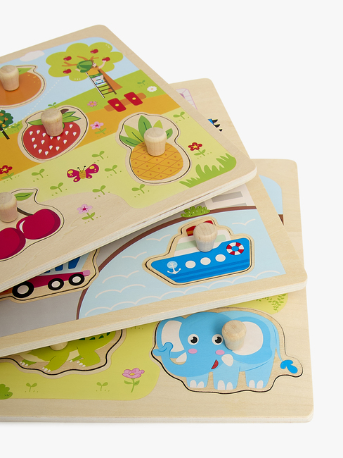 Fippla Knoppuslespil Se & Lær 3-pak