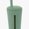 Summerville Organic Silikonekop med Sugerør, Cameo Green