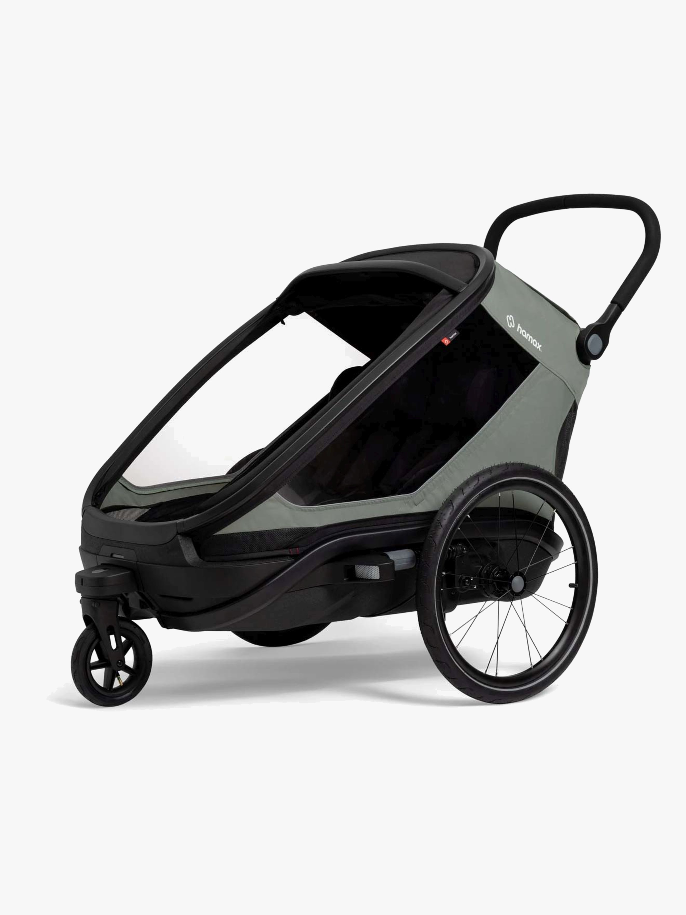 Hamax Outback Next Cykelanhænger, Green/Black