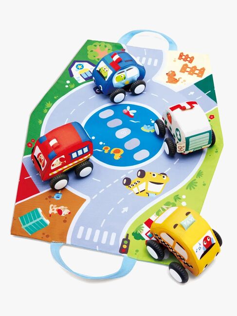 Hape Pull-Back Soft Bilsæt