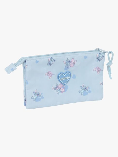 Disney Stitch Penalhus med 3 Rum, Blå