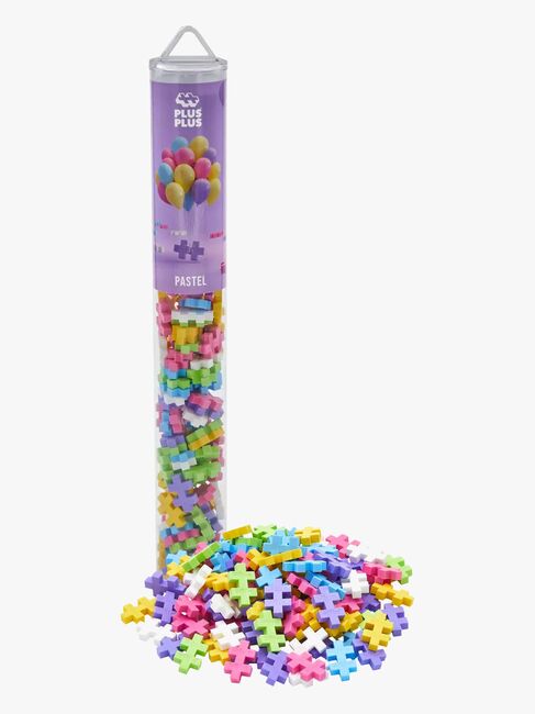 Plus-Plus Byggesæt med Bundplade & Tube Mix, 4x100 Dele