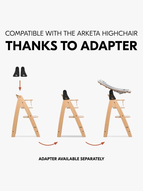 Hauck Eco 3-i-1 Skråstol til Højstol, Light Grey