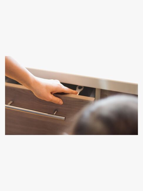 Safe & Care SureCatch Selvklæbende Lås til Øverste Skuffe, Hvid