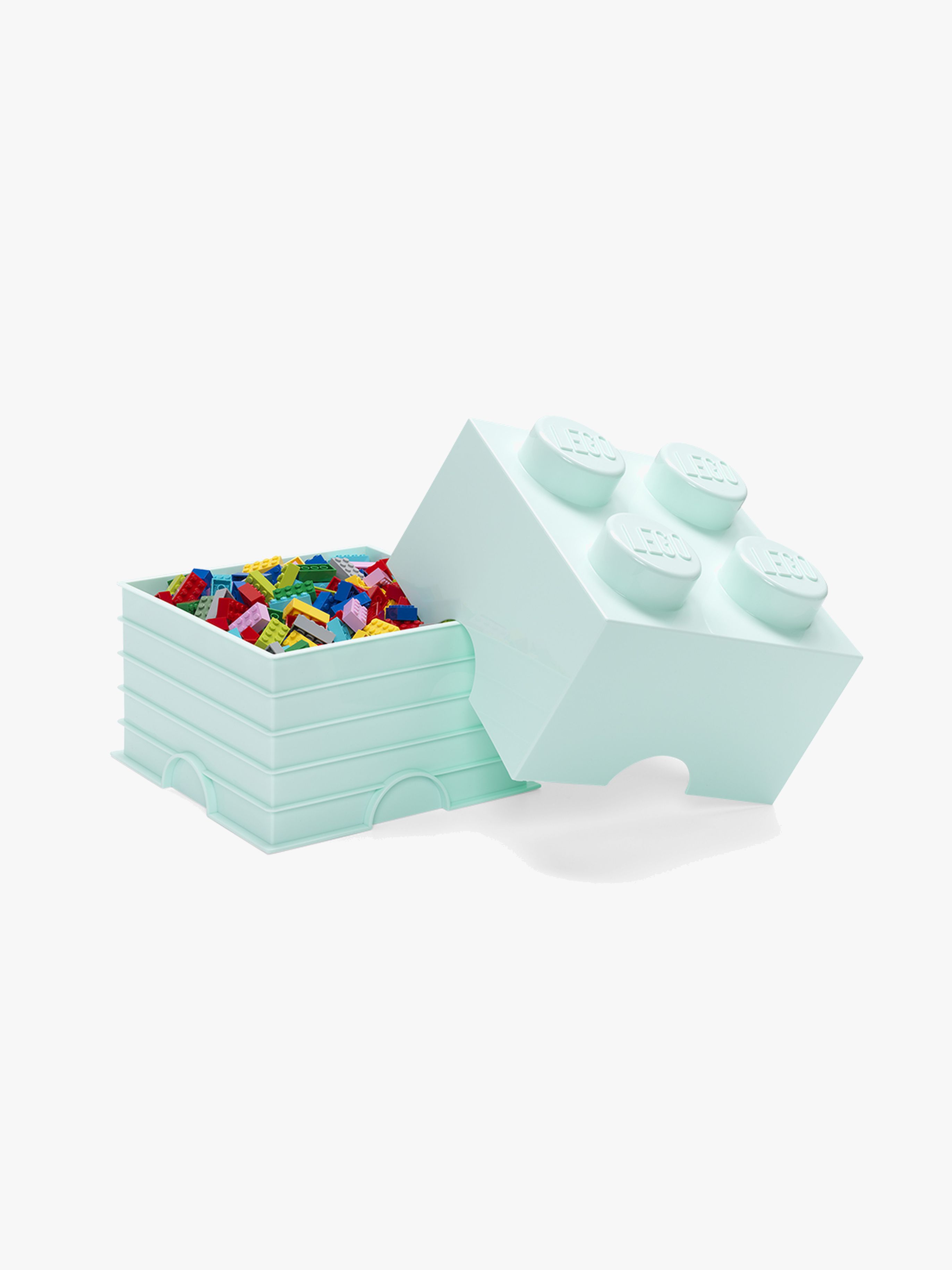 LEGO Opbevaringskasse 4, Design Collection, Turkis