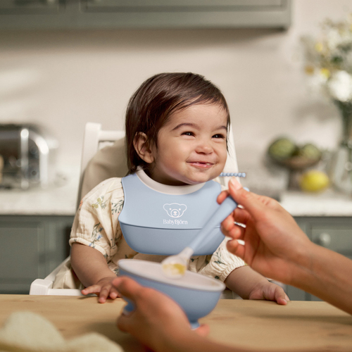 BabyBjörn Spisesæt 3 Dele, Lys Blå