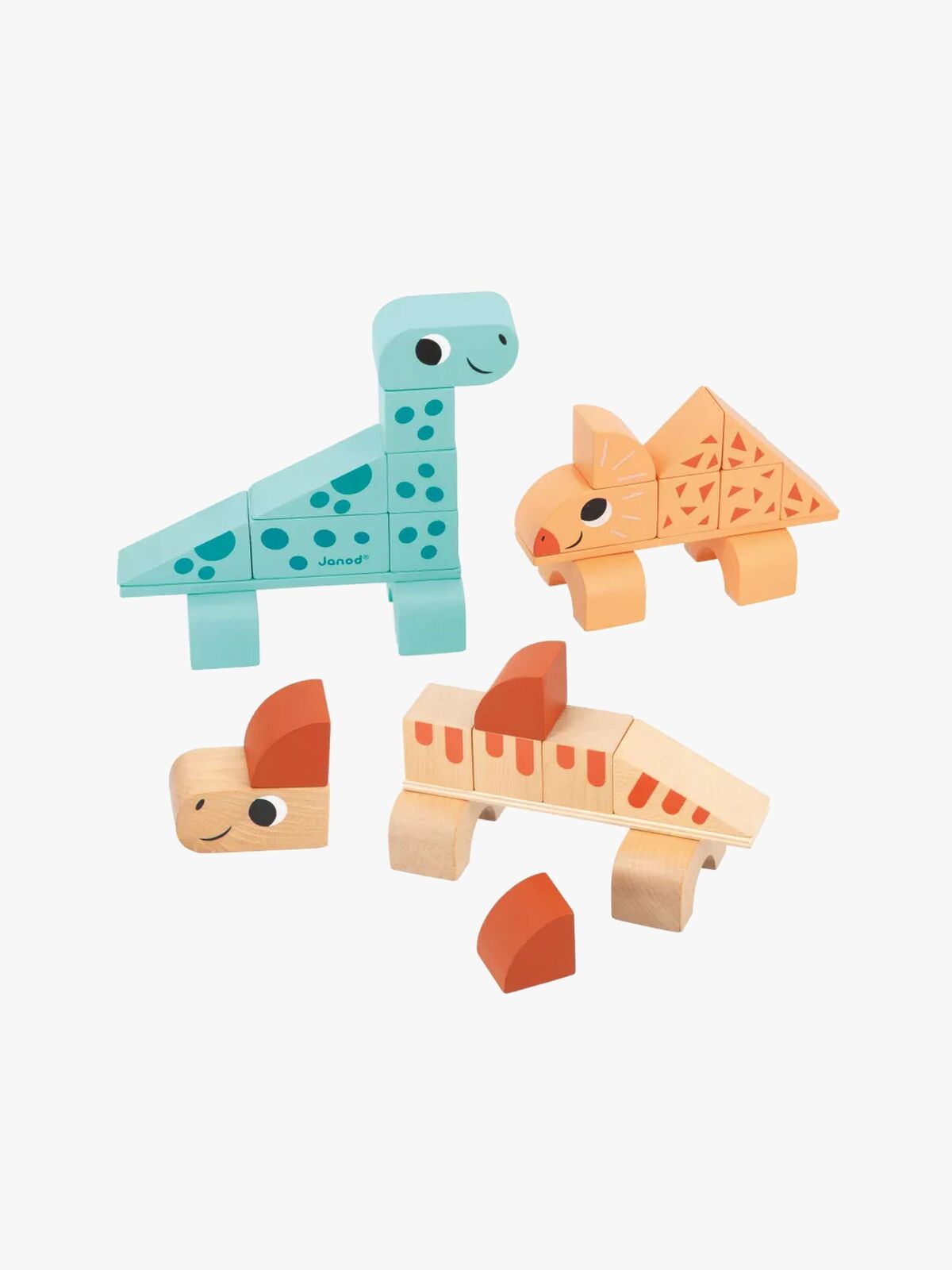 Janod Cubikosaurus Dinosaurer til at Bygge