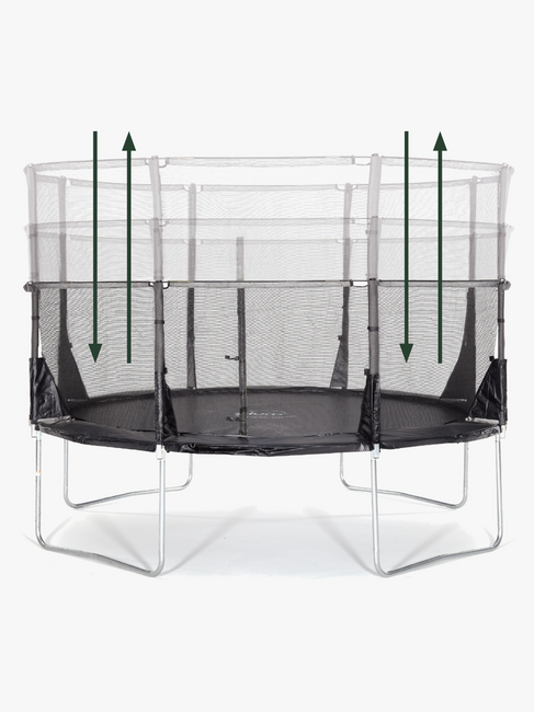 Plum 12ft Space Zone II Telescopic Trampolin inkl. Beskyttelsesnet 366 cm