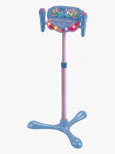 Disney Lilo and Stitch Justerbart Karaoke-stativ med 2 Mikrofoner