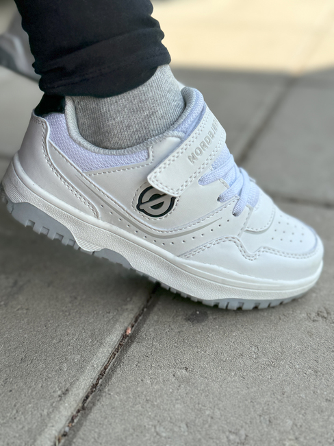 Nordbjørn Skooby Sneakers, Hvid/Grå