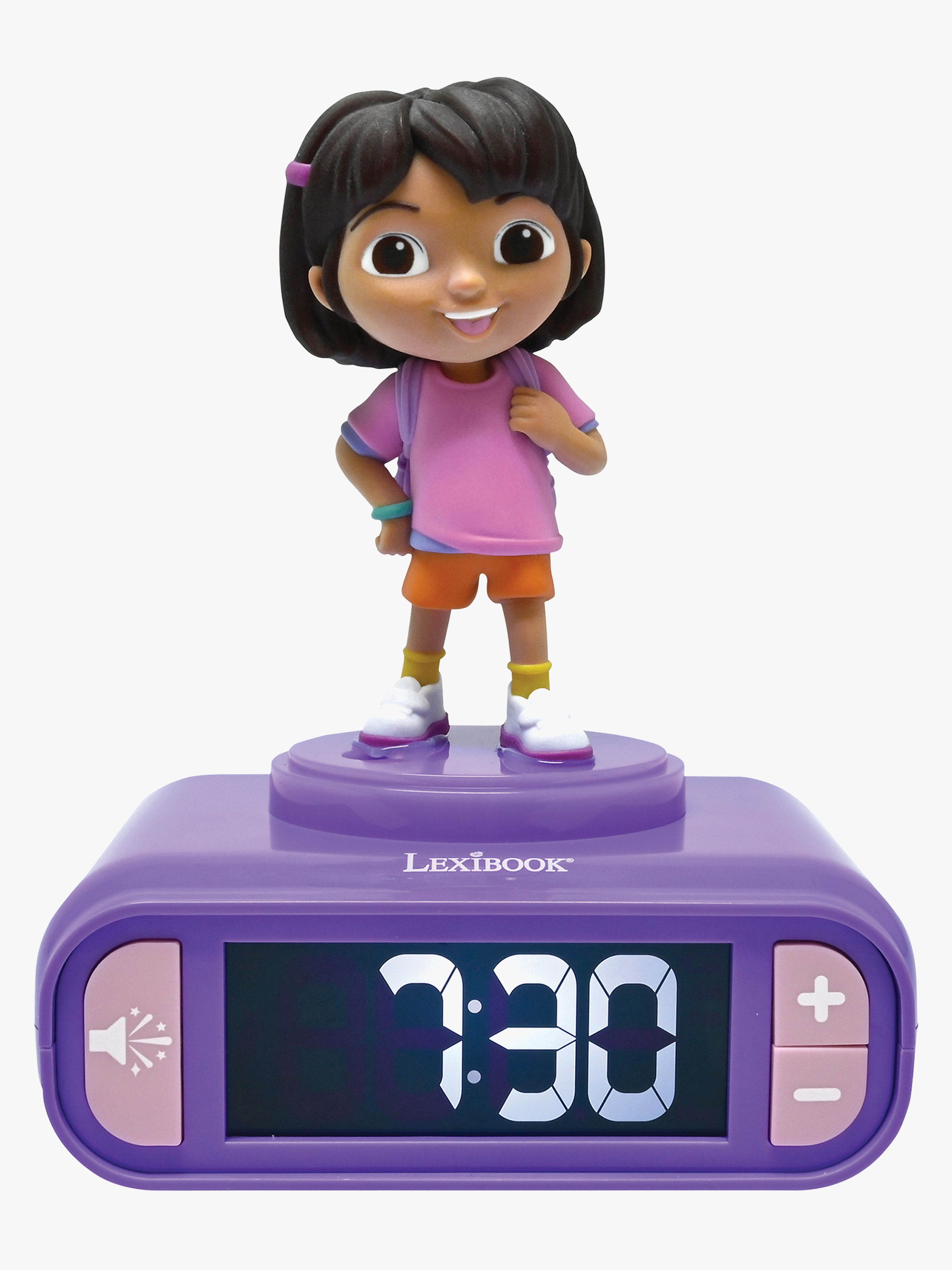 Dora The Explorer Vækkeur med Natlampe, Børnelampe