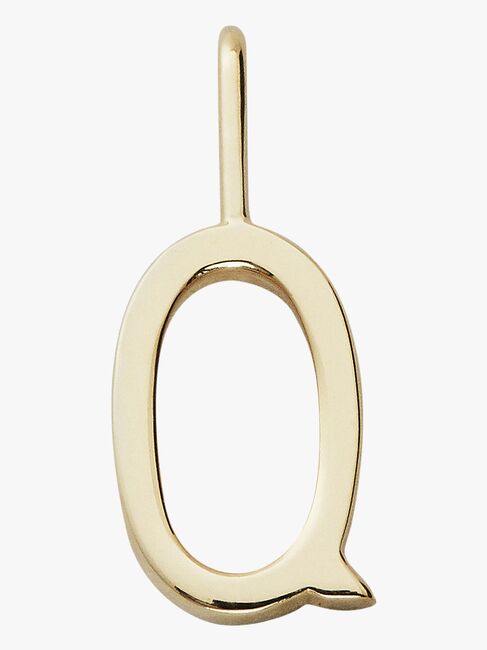 Design Letters Vedhæng Bogstav 10mm Q Gold