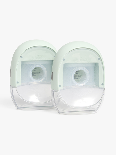 Beemoo CARE Wearable Slim Elektrisk Brystpumpe Dobbelt, Soft Green