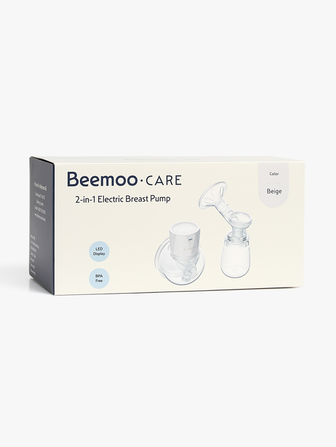 Beemoo CARE 2-i-1 Elektrisk Brystpumpe, Beige