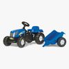 Rolly Toys Traktor med Anhænger Kid NH Blå