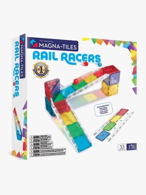 MAGNA-TILES Rail Racer Magnetiske Byggeklodser 33 Dele