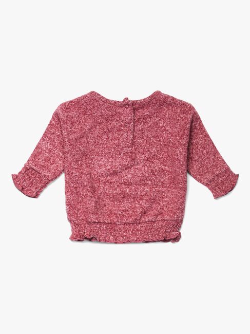 Luca & Lola Pasqualina Trøje Baby, Dark Pink Melange