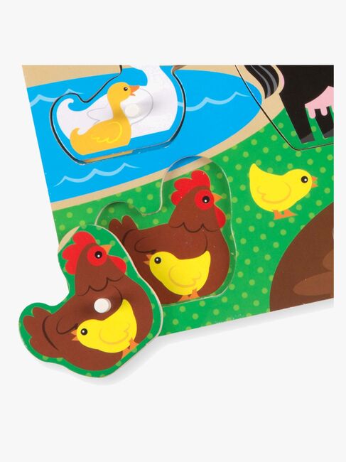 Melissa & Doug Knoppuslespil Bondegårdsdyr 8 Brikker