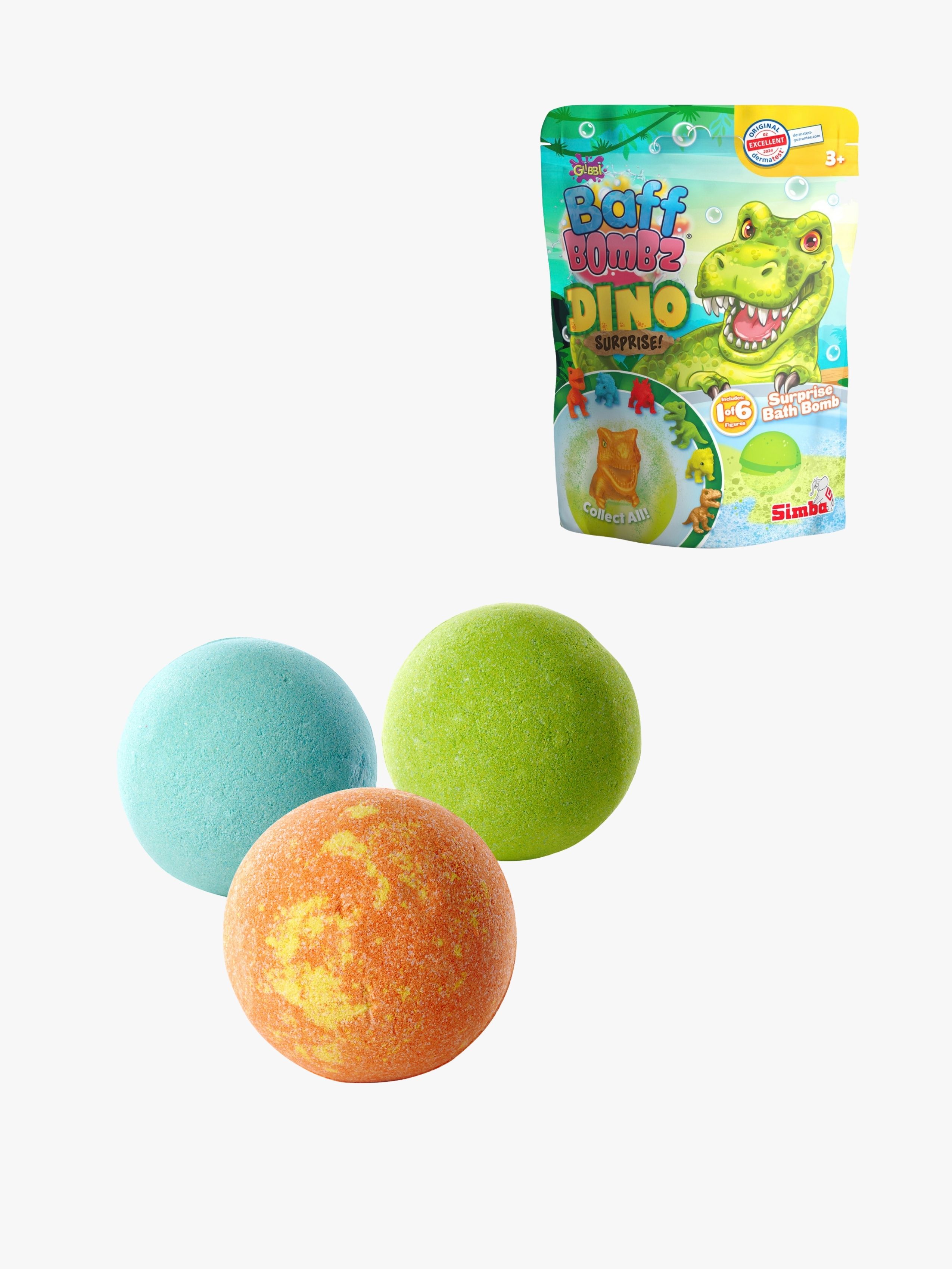 Zimpli Kids Badebombe Dino Med Overraskelsesfigur Blandet