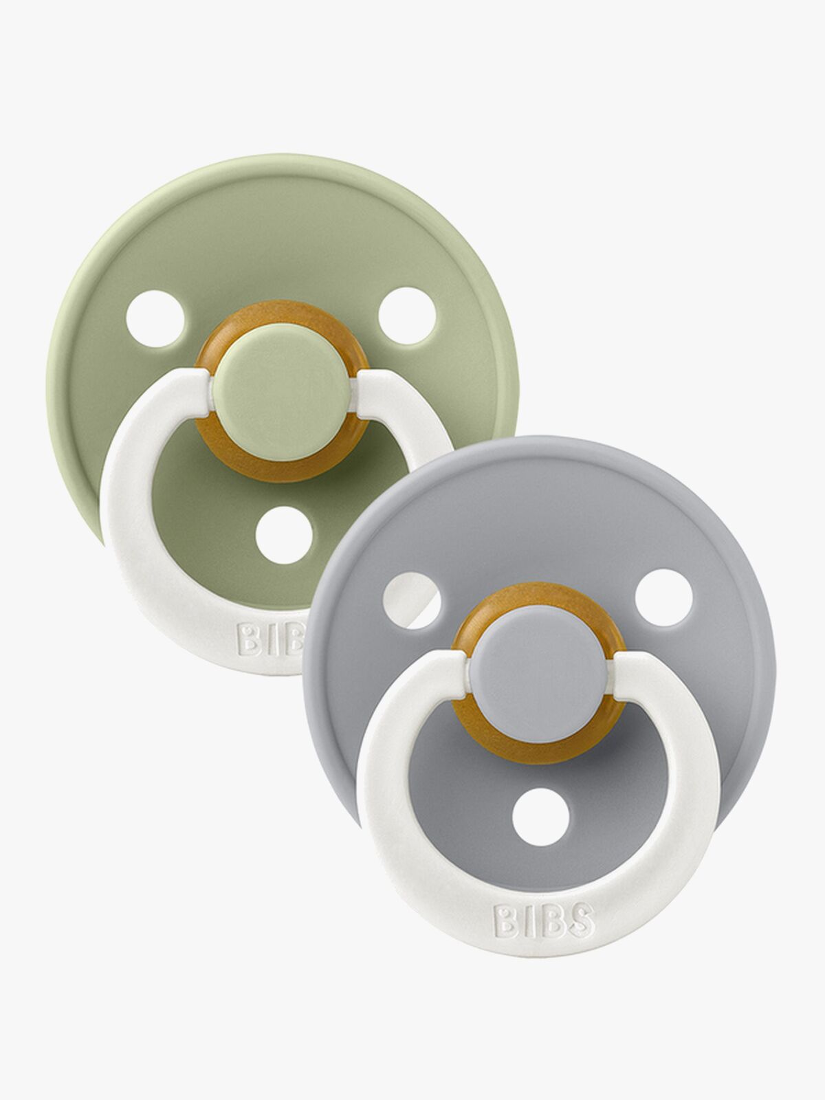 BIBS Sut Colour 2-pak Latex Str. 3 Sage Glow/Cloud Glow