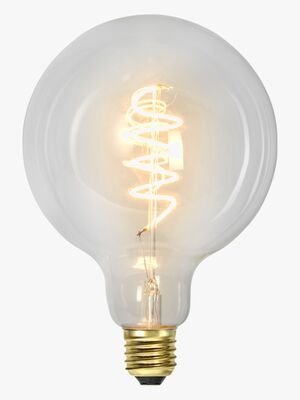 Star Trading LED-lampe E27 G125 Decoled Spiral Clear 3-step Memory
