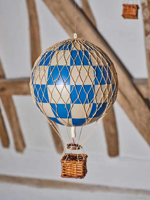 Authentic Models Travels Light Luftballon Ternet Mønster, Blå