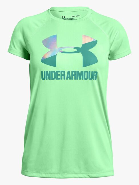 Under Armour Big Logo Tee Solid SS Træningstrøje, Green Typhoon