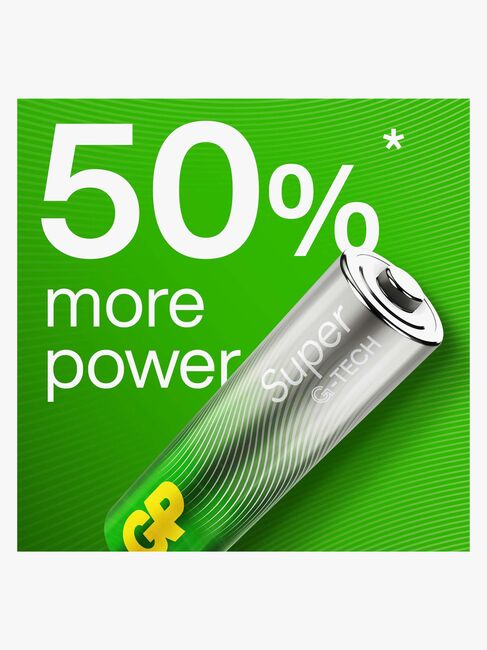 GP Super Alkaline G-TECH AA/LR6 Batterier 4-Pak