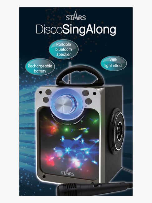 STARS Karaokemaskine med Lys, Sort