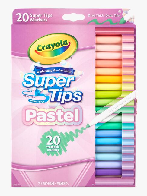 Crayola Super Tips Fiberpenne Pastel 20-pak