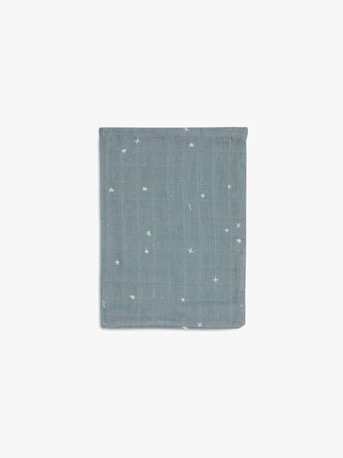 Jollein Vaskeklude Twinkling Musselin 3-pak, Sea Green