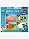 Ravensburger My First Puzzles On the Farm Puslespil 4-i-1
