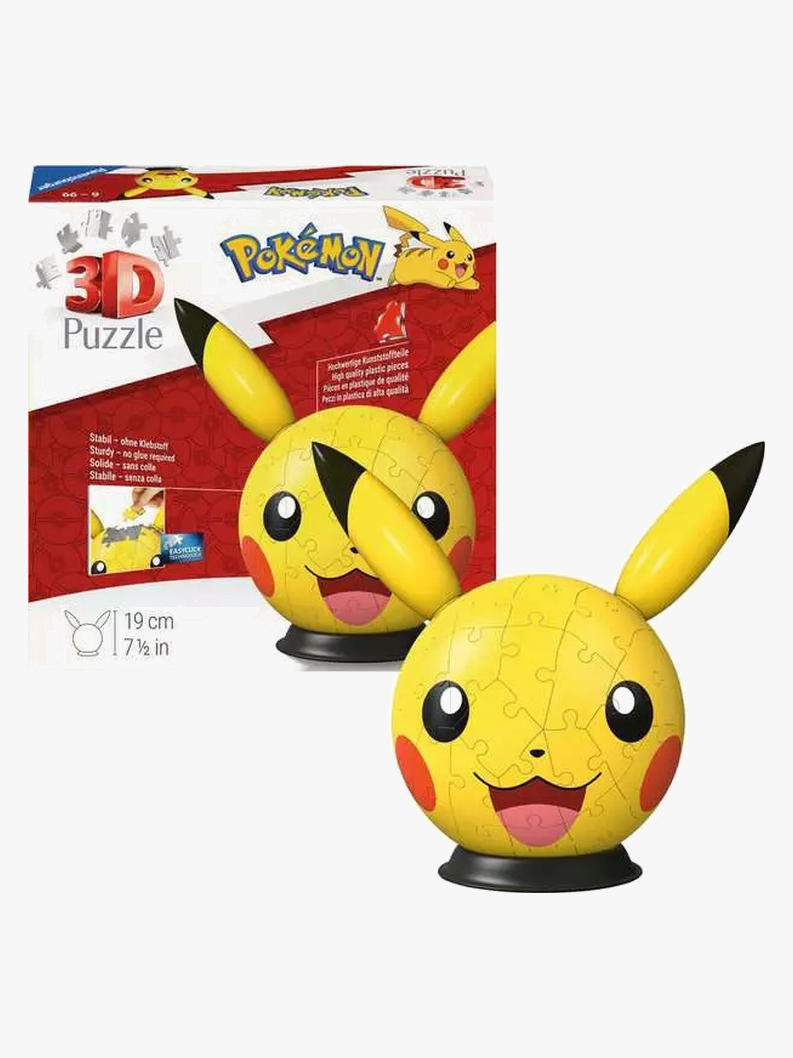 Ravensburger 3D-puslespil Pikachu with Ears 72 Brikker