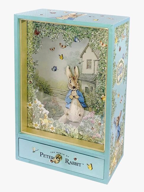 Trousselier Stor Dansende Spilledåse & Natlampe Peter Kanin, Ude i haven