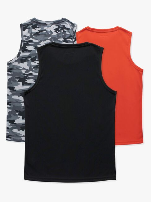 Hyperfied Bounce Tank Top 3-pak, Black/Camo Black/Koi