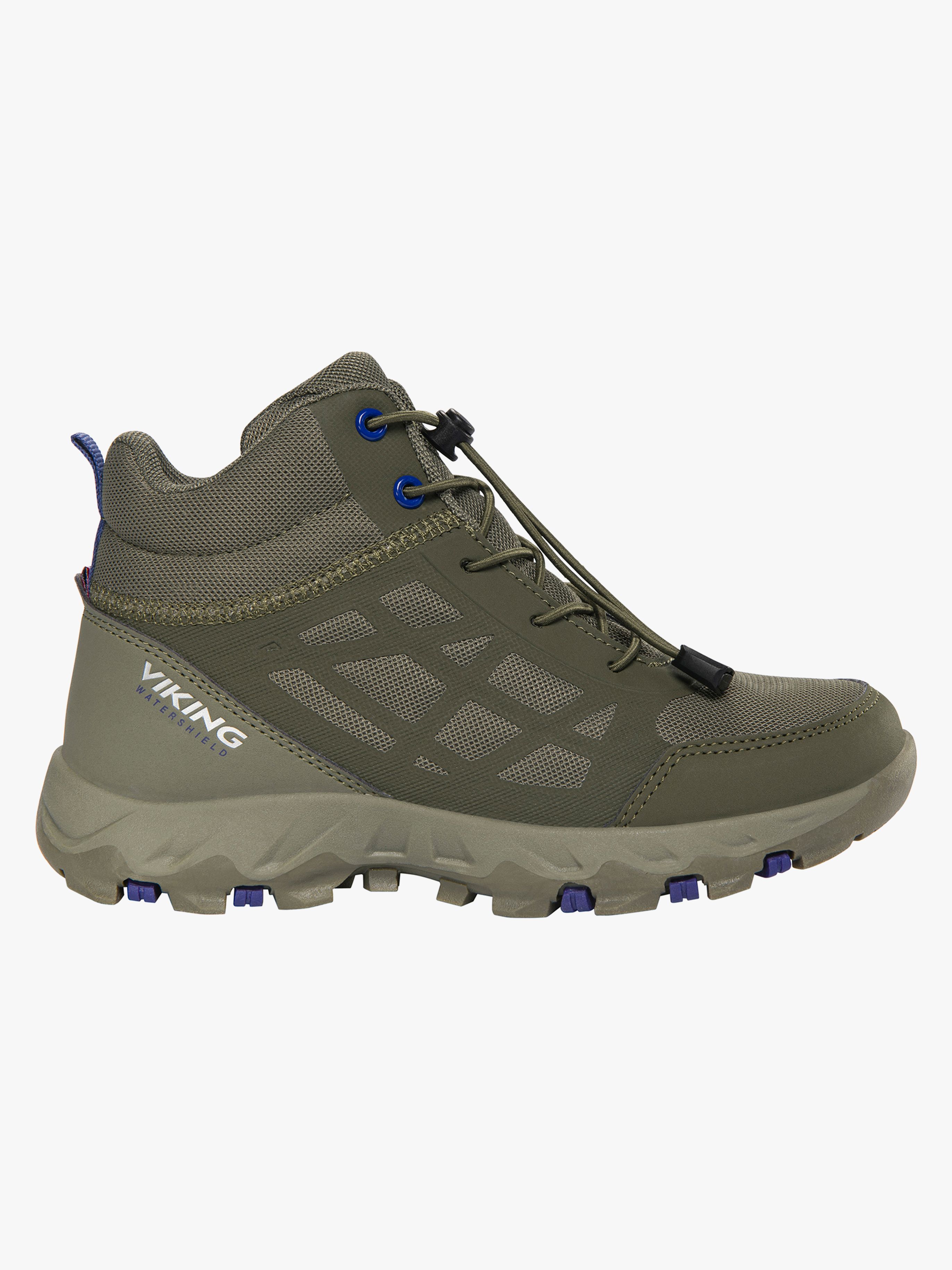 Viking Track Mid SL WP Sneakers, Olive, 30