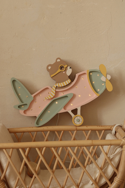 Little Lights Lampe Flyvemaskine, Candy