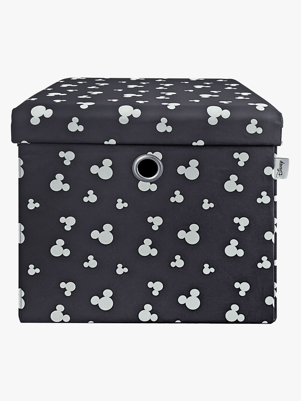 Disney Mickey Mouse Puf med Opbevaring, Grå