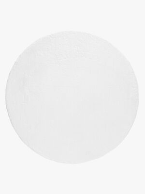 KMCarpets Dream Rund Gulvtæppe 200, Hvid