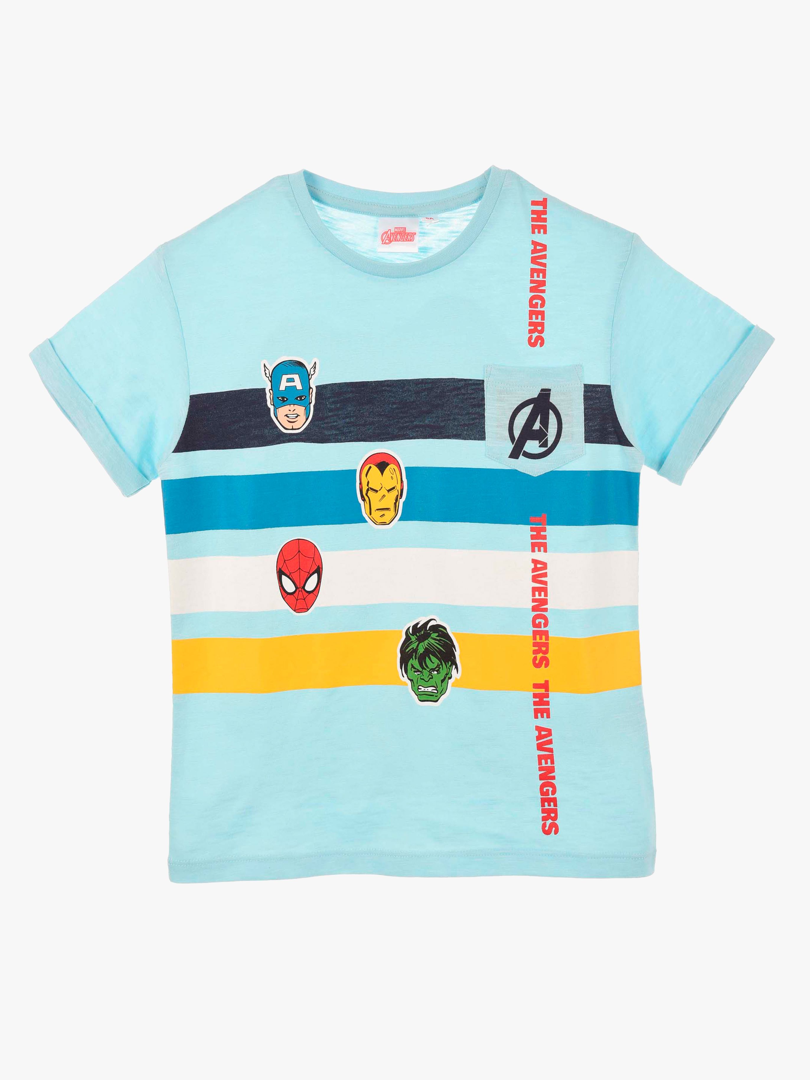 Marvel Avengers Klassisk T-shirt, Light Blue, 8 år
