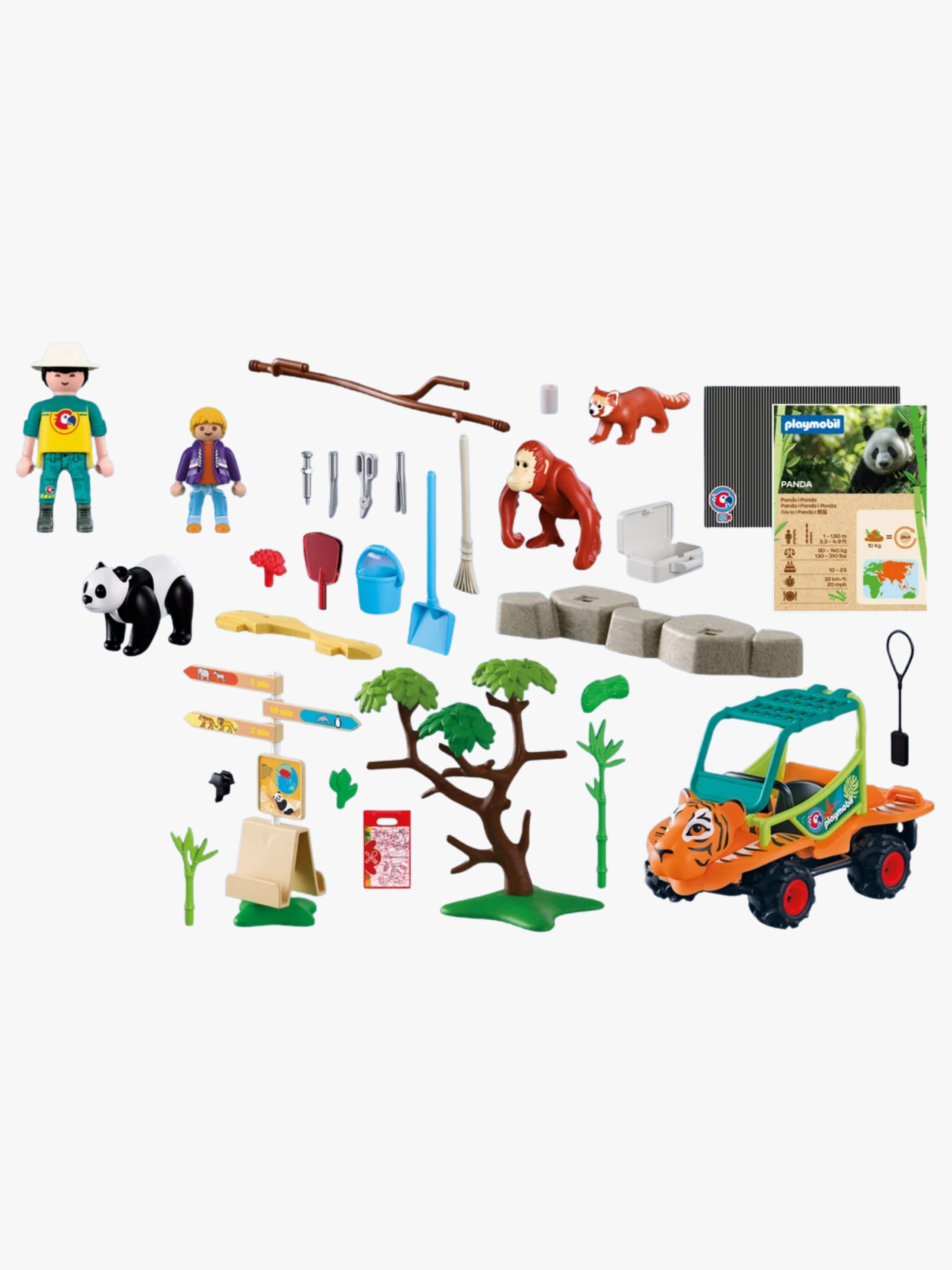 Playmobil Animals &  Friends 72072 Zoo: Dyrepasser med køretøj