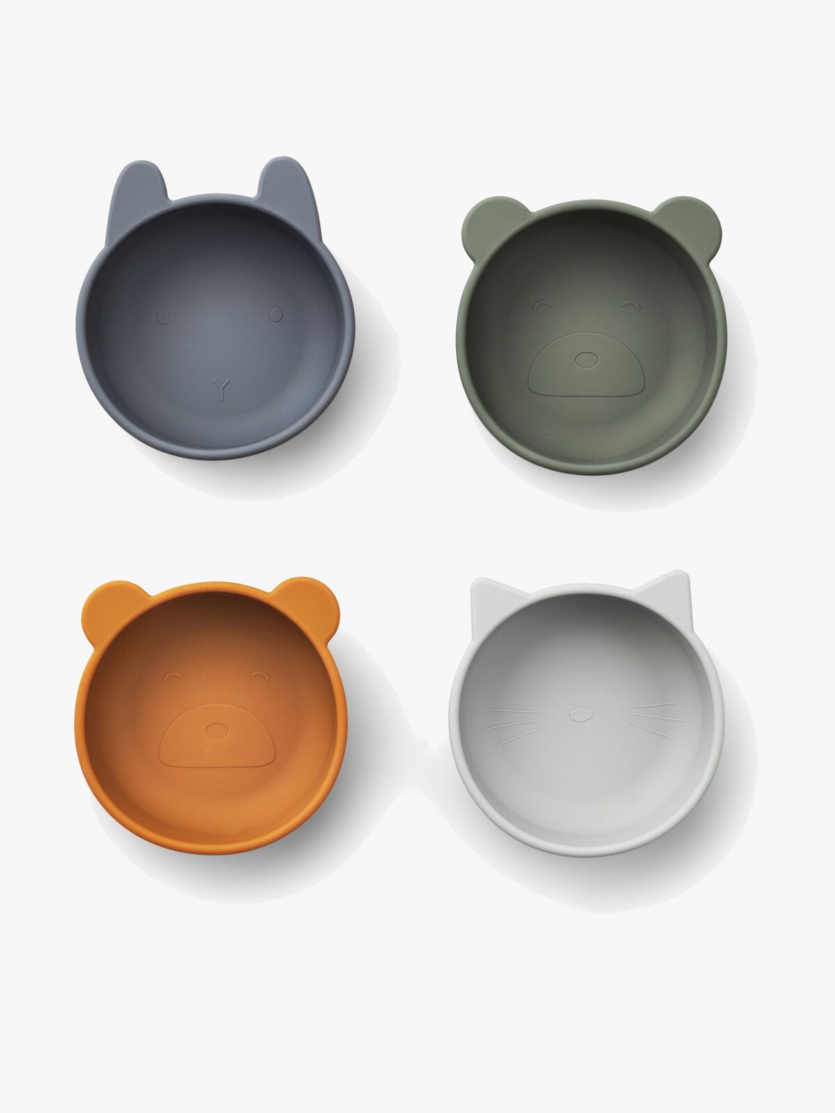 LIEWOOD Iggy Skåle Silikone 4-pak, Blue