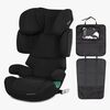 Cybex Solution X i-Fix Autostol inkl. Beemoo 3-i-1 Sædebeskytter, Pure Black