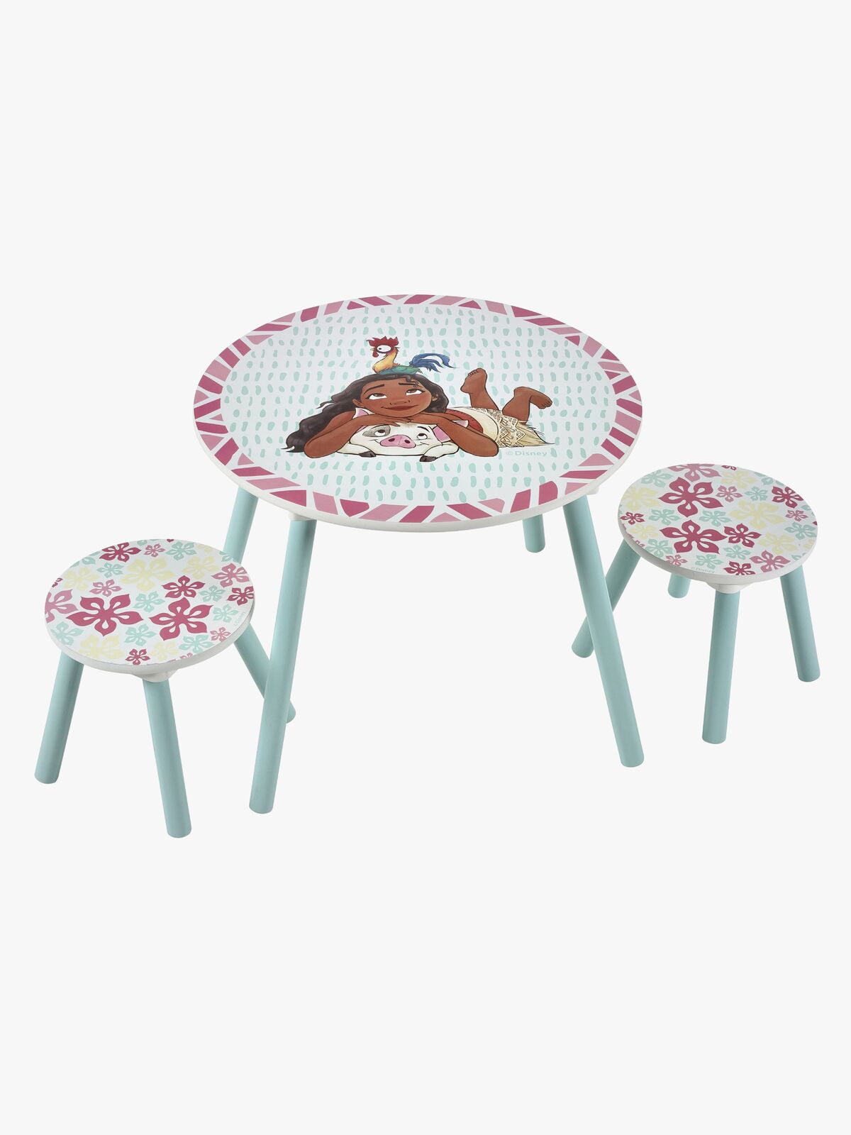 Disney Vaiana Bord & Stole, Blå