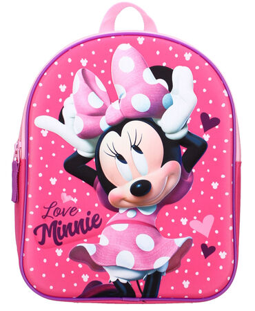 Minnie Mouse Strong Together 3D Rygsæk 9L, Pink